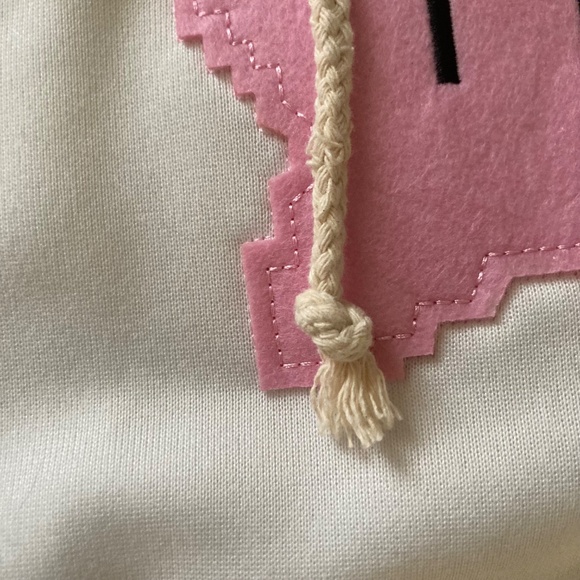 Kawaii style white hoodie, about 40” chest - Picture 3 of 9